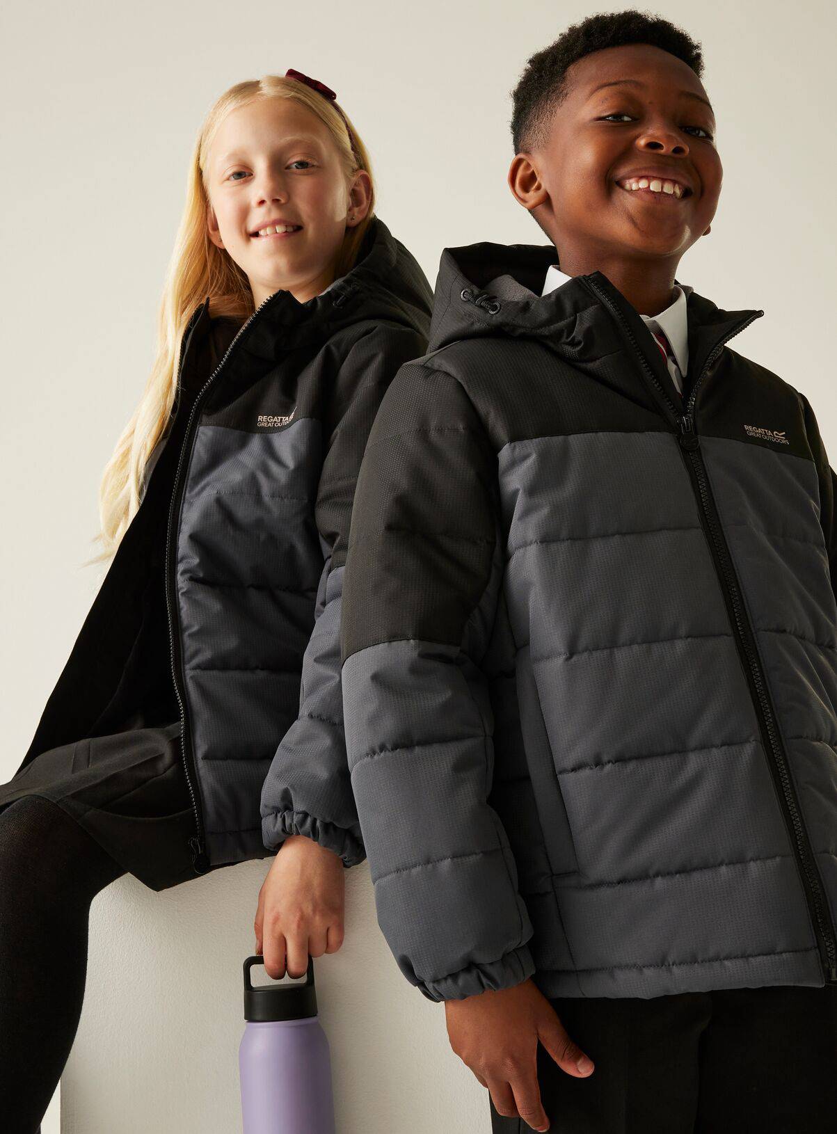 REGATTA Lofthouse Water Repellent Insulated Jacket Grey 5-6 Years - Image 1